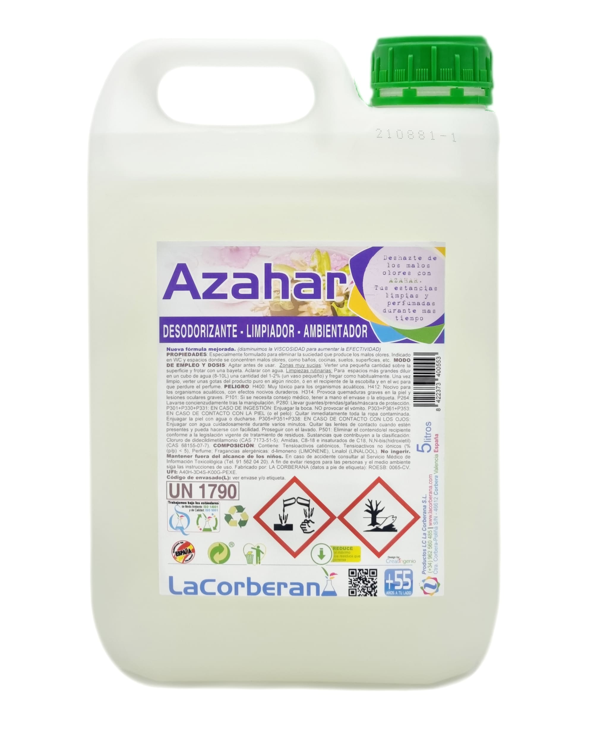 desodorante limpiador azahar