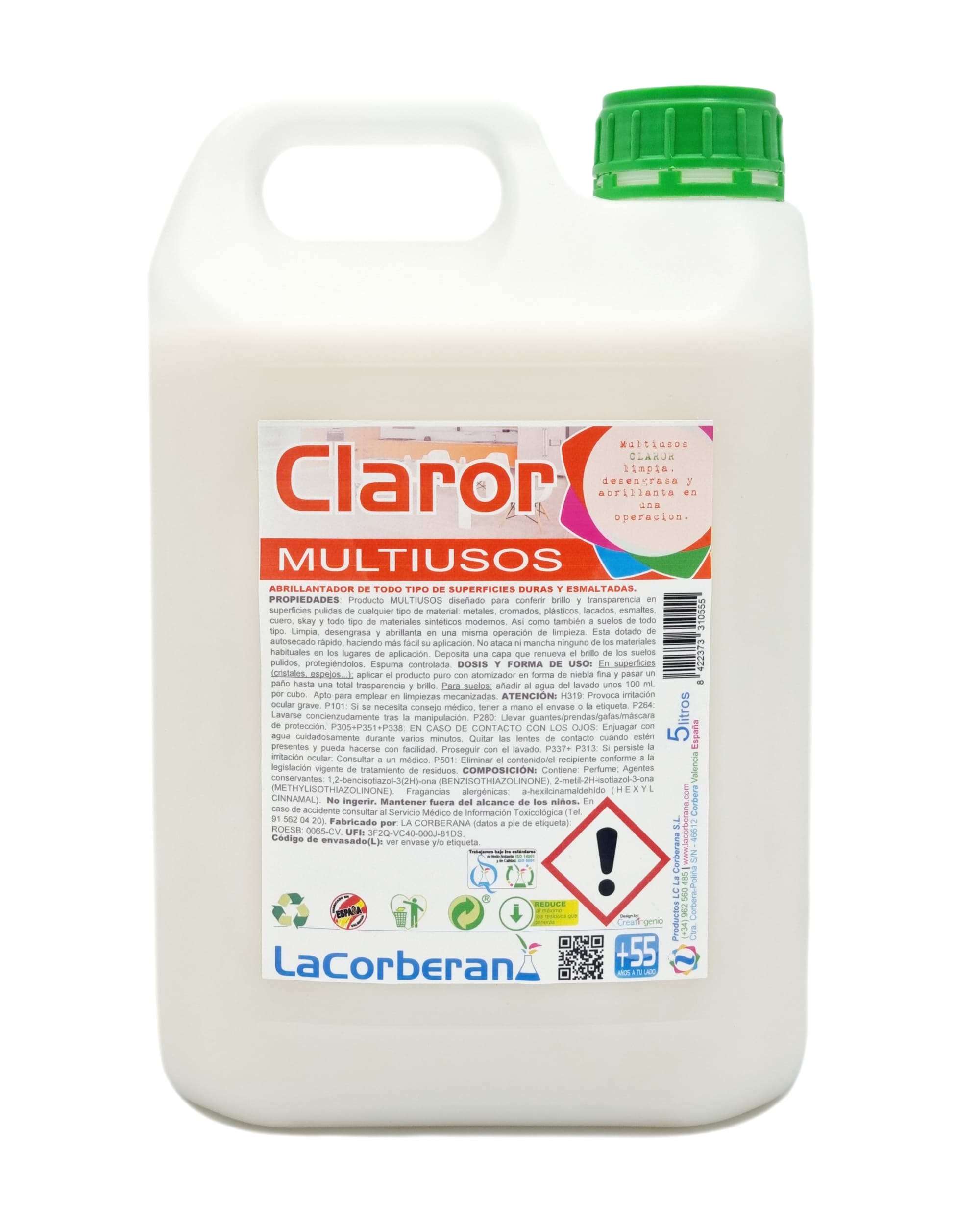 Limpiador de madera y multiusos para suelos