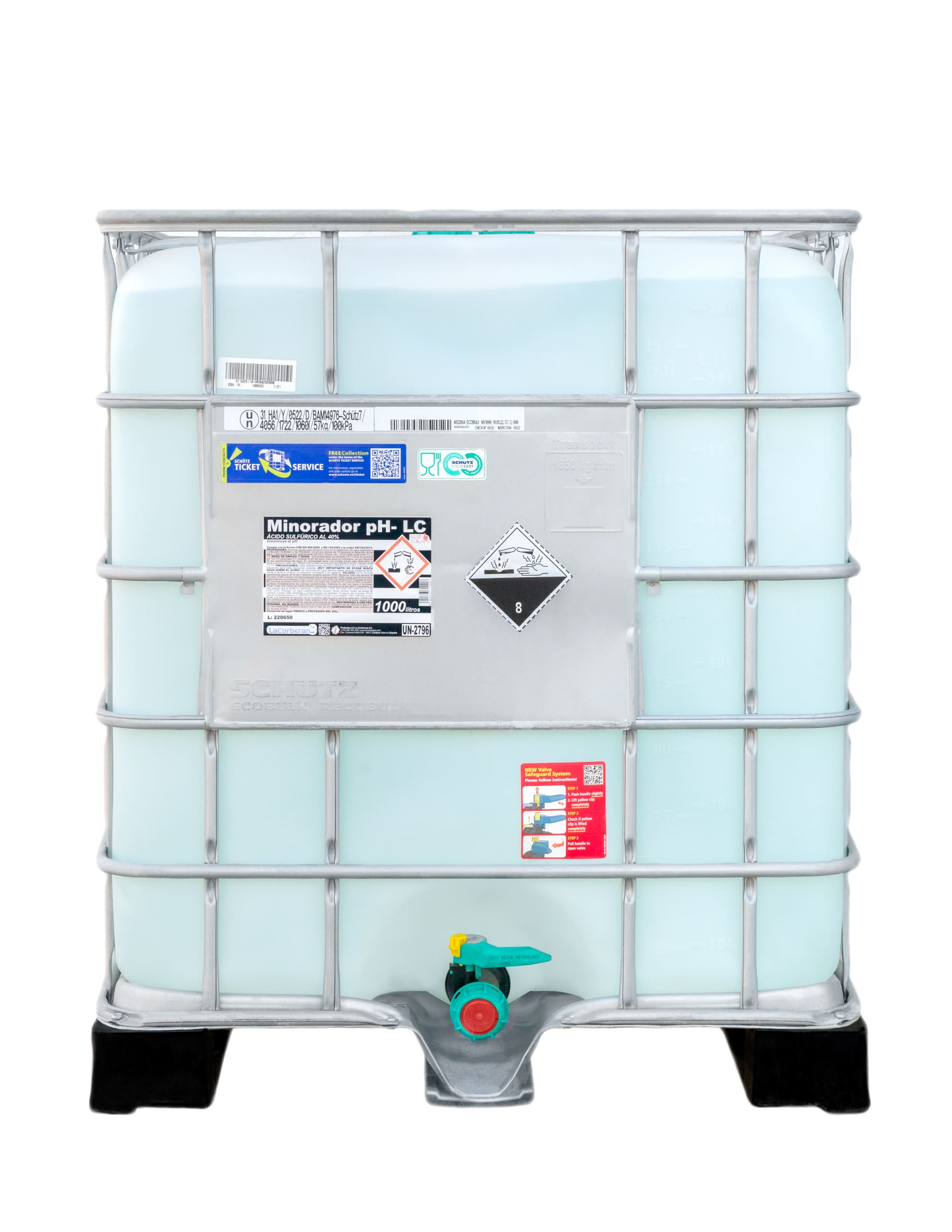 Controla el pH del agua en instalaciones profesionales de gran escala, proporcionando un entorno acuático seguro y equilibrado, perfecto para piscinas públicas.