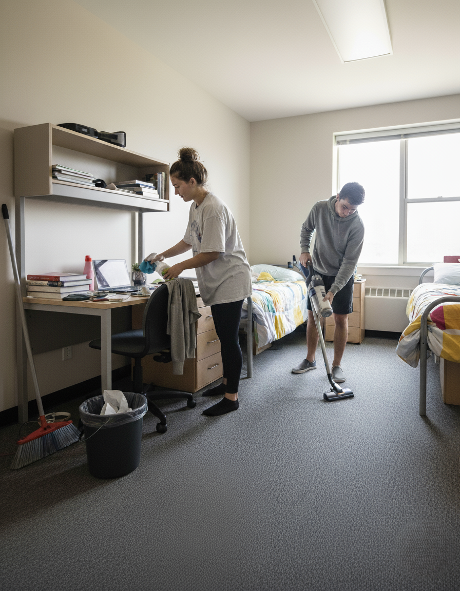 Limpieza y mantenimiento en residencias universitarias: guía práctica para estudiantes y centros