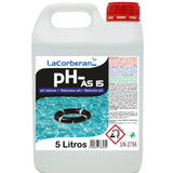 Disminuye el pH del agua de la piscina, asegurando un equilibrio químico perfecto y previniendo problemas de corrosión en sistemas acuáticos.